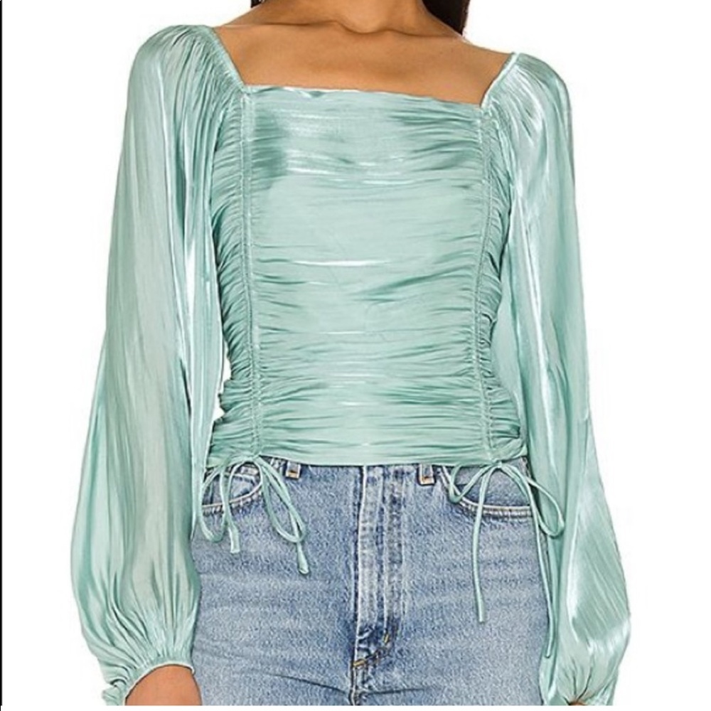 Line & dot Peyton satin blouse size xs - Picture 5 of 11